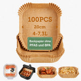 Cosori Airfryer Backpapier Ohne PFAS Und BPA, 100 Stück, 4-7,6L