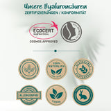 Bio Hyaluron Serum Hochdosiert - Beste Hyaluronsäure (Oligo) - 8-Fach Anti-Falten-Komplex- Mit 4 Hyalurongrößen - Frei Von Alkohol & Parfüm 100Ml - Hyaluronsäure Serum