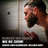 Viking Revolution Bart Shampoo & Conditioner Set - Erweicht, Glättet & Stärkt Den Bartwuchs - Natürlicher Pfefferminz- & Eukalyptusduft - Geschenke Für Männer - 2 X 500 Ml